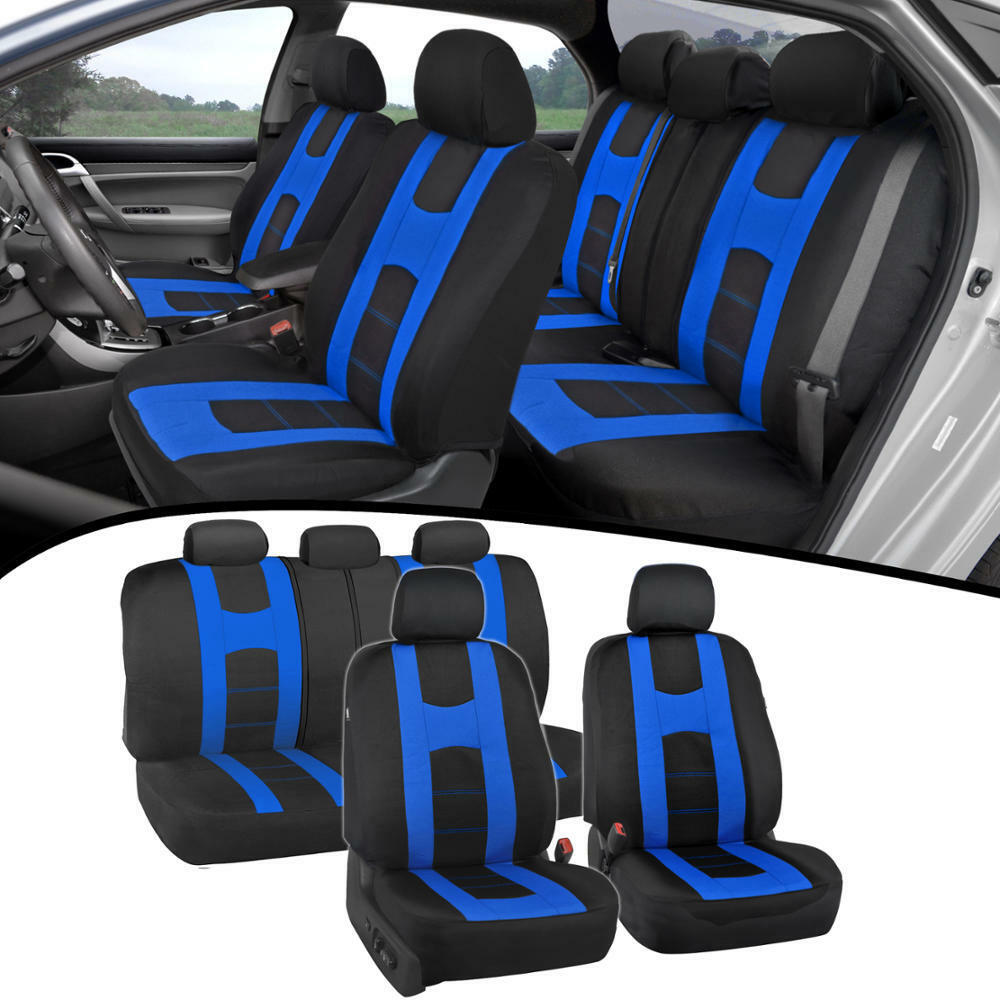 Car Seat Covers For Auto Blue New Design Poly Pro Covers Snug Semi Custom Fit