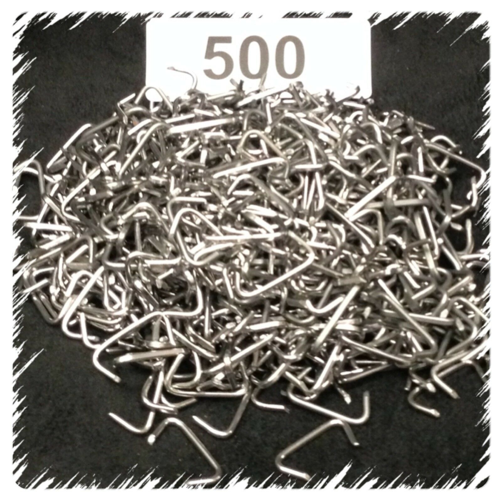 1 Lb. Hog Rings (450-500) 14 Gauge 3/4" Seat Upholstery Cage Fence Netting  Usa