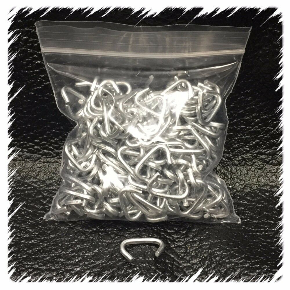 250 Hog Rings 1/2" Galvanized Netting Tags Sausage/meat Casing Fences Bungee Usa